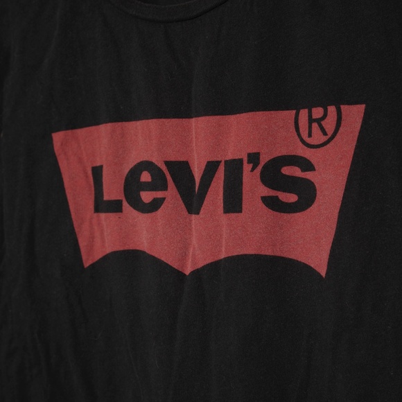 Ladies Black Levi's T-shirt Size Medium - Picture 2 of 3